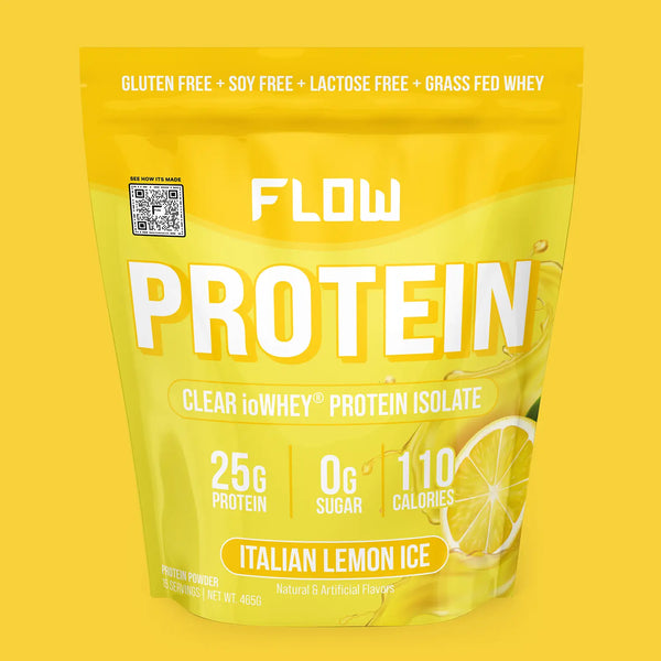 Clear ioWhey® Protein Isolate | Italian Lemon Ice – Flow Supps